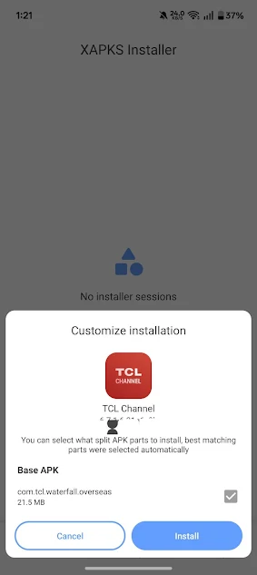 Screenshot of TCL Channel